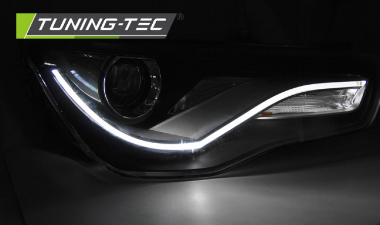 LED Tagfahrlicht Scheinwerfer für Audi A1 10-14 schwarz